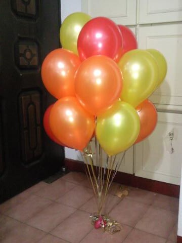 空飄氣球，珍珠橘，珍珠黃，珍珠紅，共15顆 by dod_balloon