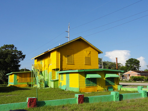 Yellow and green house