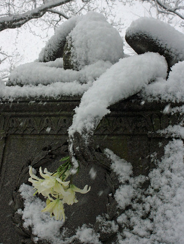 Weeping Angel with Lillies