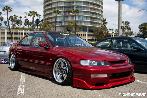 Slammed Accord now with a different set of VIP inspired wheels