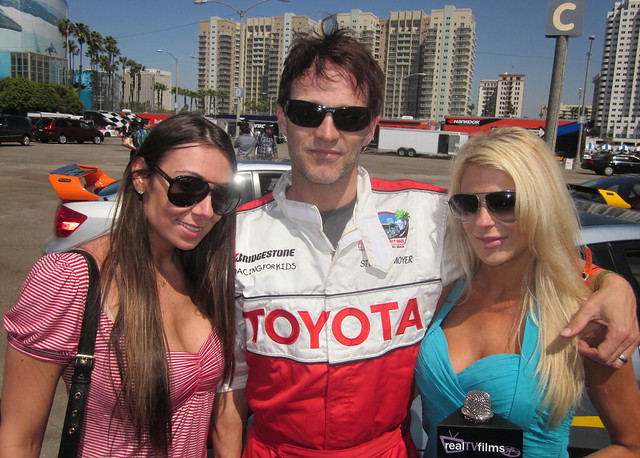 MaryAnne Siena, Stephen Moyer, Jennifer Lexon, Toyota Grand Prix Celebrity Race 2011