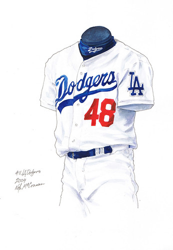 los angeles dodgers uniform. LA Dodgers 2004 uniform