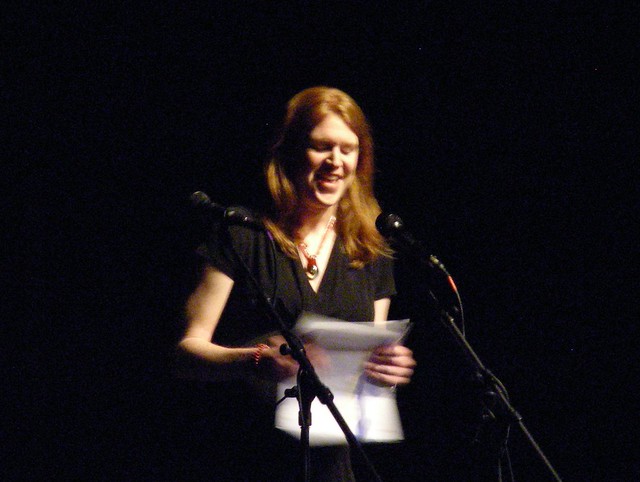 Laura Carpenter announces the winners of the 2011 Nicole Blizzard Short Story Contest