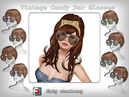 Vintage Candy Bar Glasses