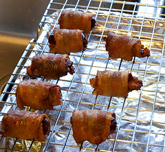 Chorizo Stuffed Bacon Wrapped Dates