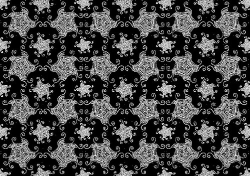 Monochromatic Swirly Gig Pattern - Copyright R.Weal 2011