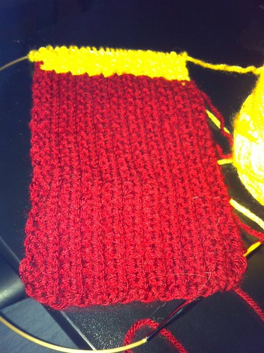 New knitting project - Gryffindor scarf