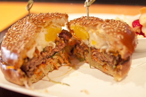 social eatz bibimbap burger inside