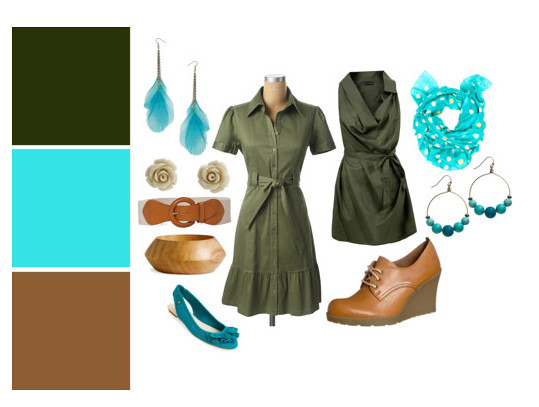 Olive and Turquois