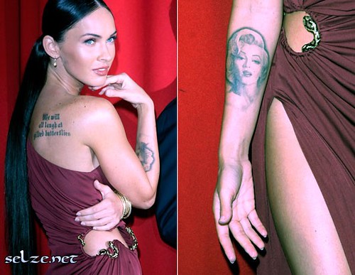Megan Fox Quotes On Life. nm megan fox tattoo marilyn monroe quote tattoos