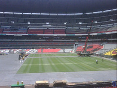 Tercer día de montaje - Estadio Azteca 21