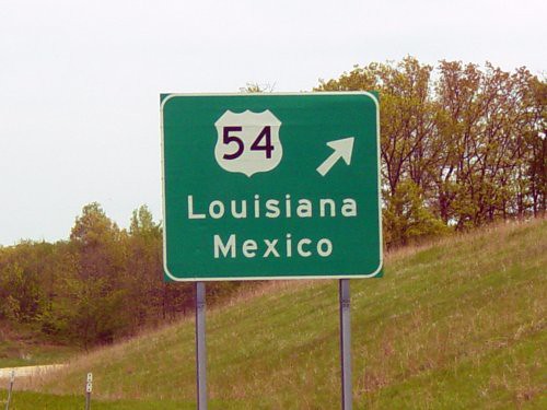 Loiusiana Mexico sign by hammskaren