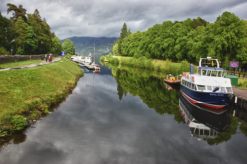 Caledonian Canal Boats @ Fort Augustus