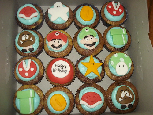 Mario Cupcakes by Little Sweeties Cupcakes