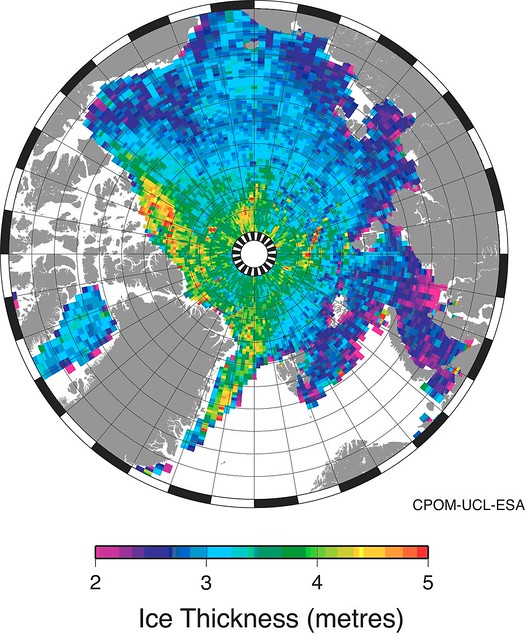 Arctic sea ice thickness