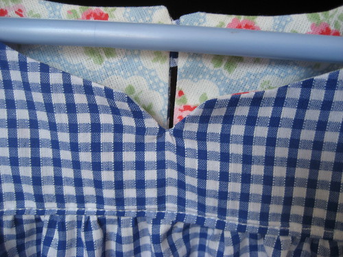 Contrasting facings from Cath Kidston fabric