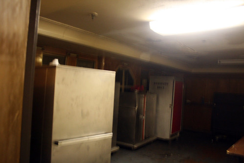 Queen Mary - Covert Shot of Some of What Remains of Library - Now Service Area for Banquet Room