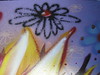 Detail: grobe locker gesprühte Blüte von SEAK
