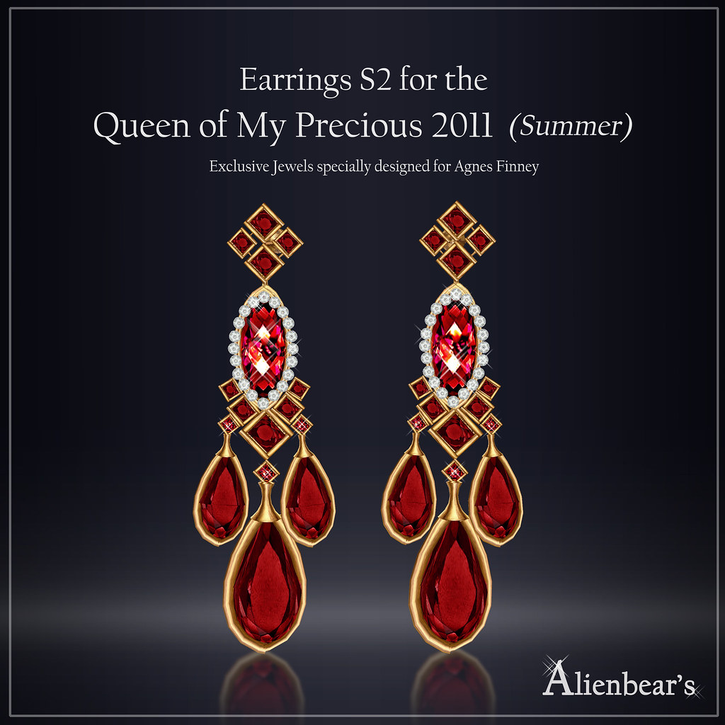 Earrings S2 for Queen of My Precious 2011 Summer
