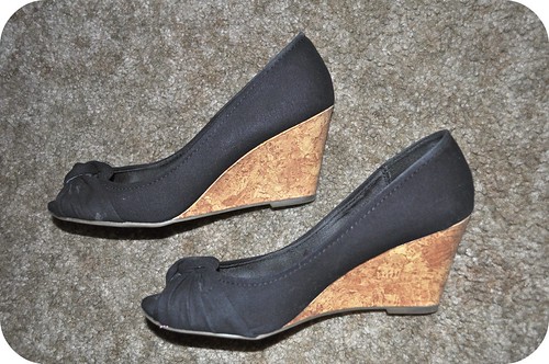 Black and Cork Wedges