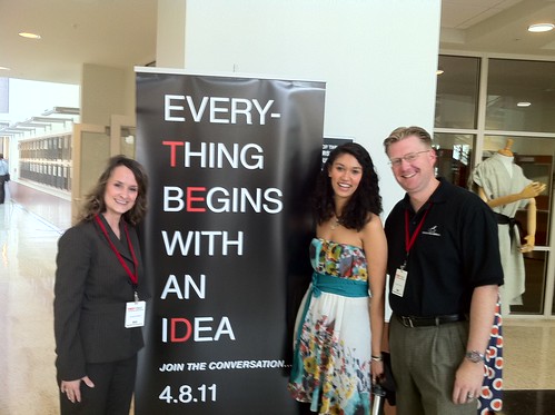 Tammy Parks, Sarah Kay and Wesley Fryer at TEDxOKC