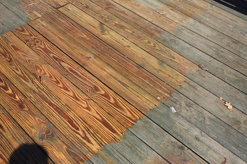 Deck Cleaning Before And After