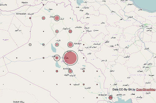 Interactive iraq map