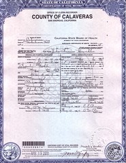 1912 - Julia Frances (Keith) Hirschler Death Certificate