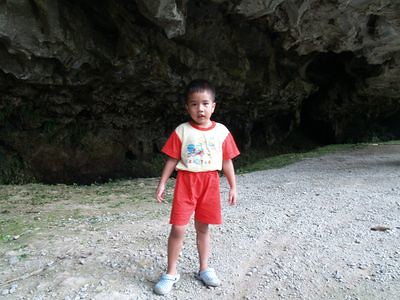 Julian at a cave
