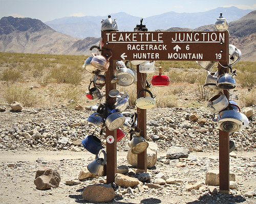 Teakettle Junction near Racetrack Playa in Death Valley National Park