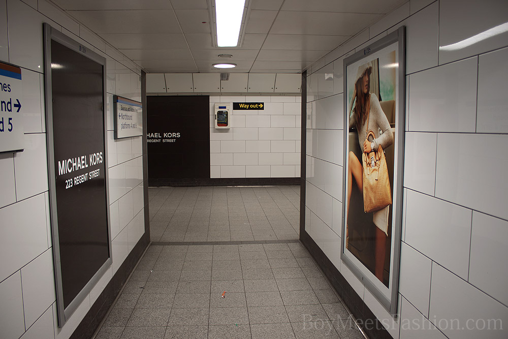 MICHAEL KORS advertisements around central London