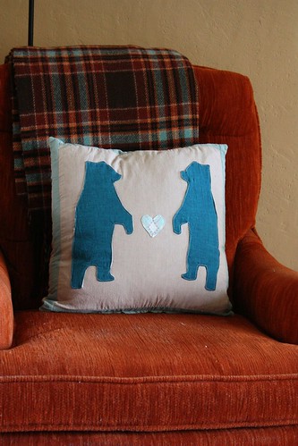 Bears in Love Pillow