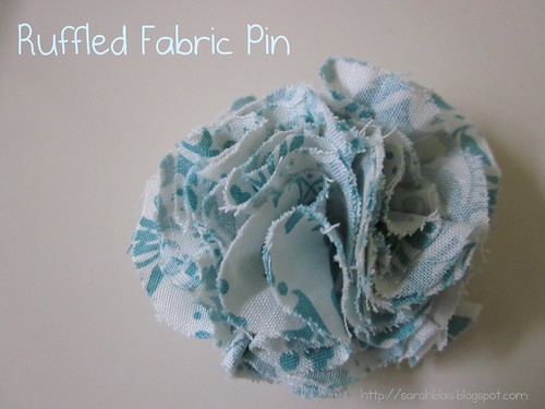 Ruffled Fabric Pin