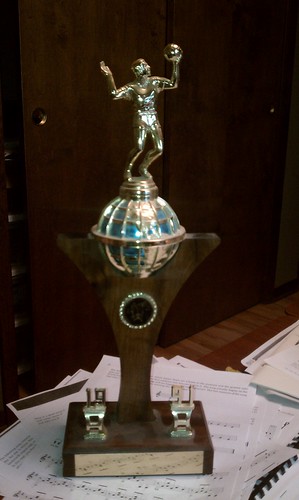My 1991 Intramural Volleyball Championship Trophy