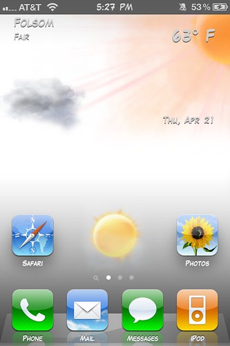 iphone 6-day animated weather widget lockscreen update. 32GB Iphone