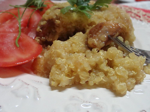 pilaf de quinoa cu sparanghel alb