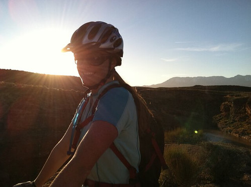 biking sunburst