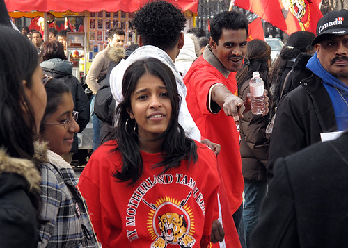Tamil demonstration, Yonge Street, Toronto, 2009