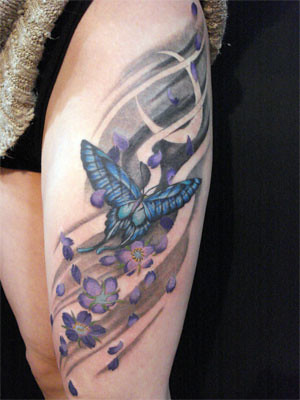 tattoo Moon Butterfly