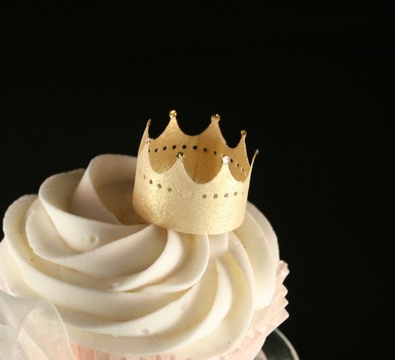 small Cupcake crowns,gold crowns,cupcake topper,crown,where the wild things are,max,queen cupcake toppers,king cupcake topper,Mardi Gras