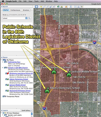 Public Schools in the 89th Legislative District of Oklahoma