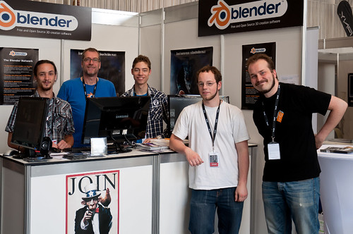 Blender booth crew at FMX 2011