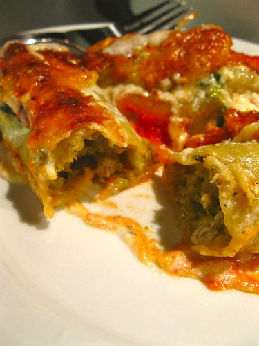 Jamie Oliver's Baked Cauliflower and Broccoli Cannelloni