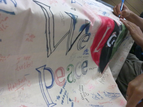 Banner "Love for Libya"