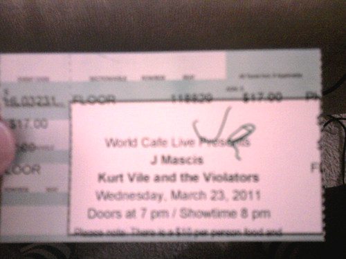 J Mascis, World Cafe, Philly, March 23, 2011