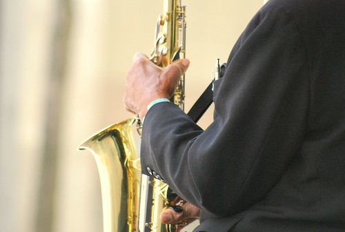 Saxophonist - Hands - Side