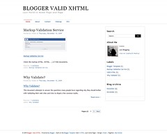 free blogger template valid XHTML