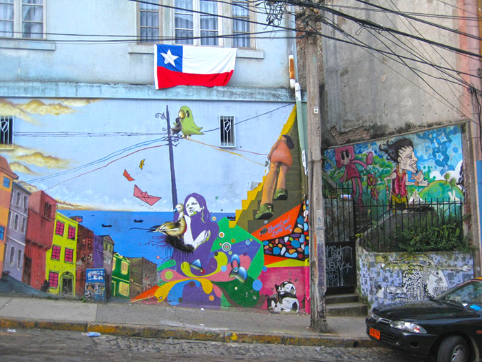 Wall Graffiti, Valparaiso Chile