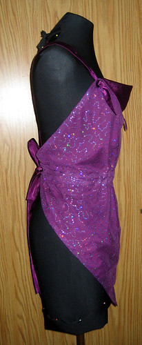 purple sequins side view