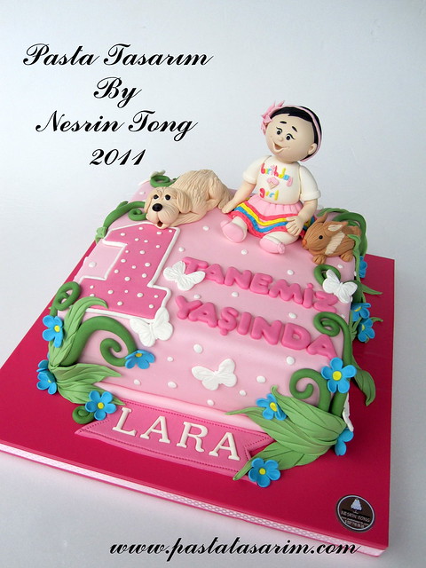 1ST BIRTHDAY CAKE - LARA BIRTHDAY 